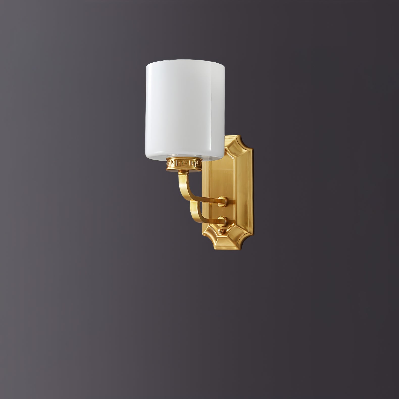 WINTHROP IVORY SHADE WALL SCONCE
