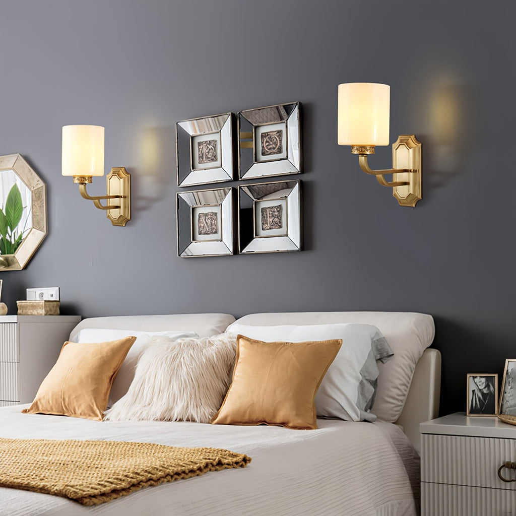WINTHROP IVORY SHADE WALL SCONCE