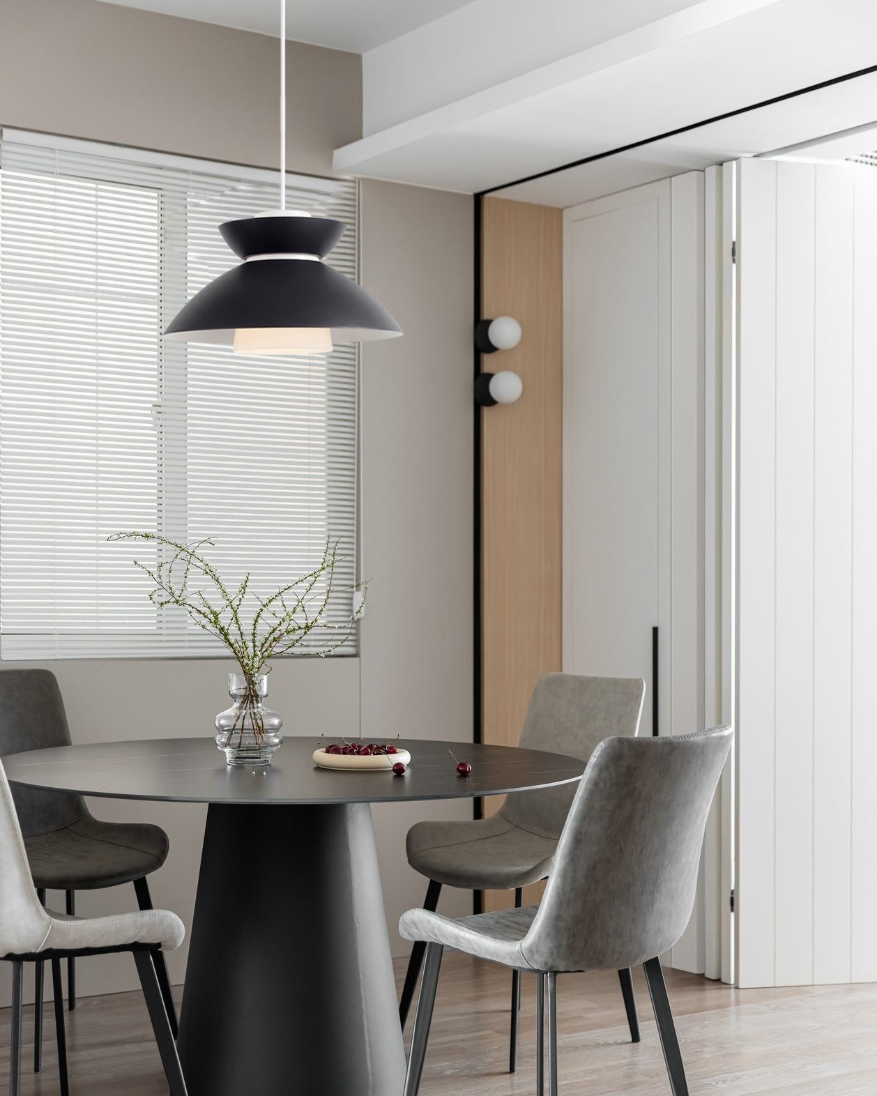FARNWORTH MISTY GLASS HANGING LANTERN