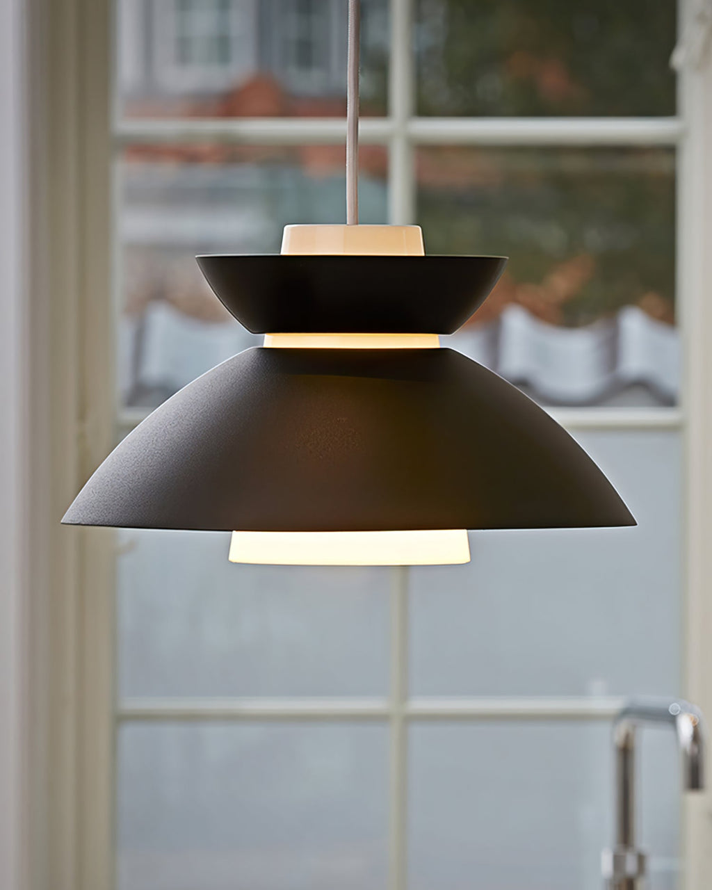 FARNWORTH MISTY GLASS HANGING LANTERN