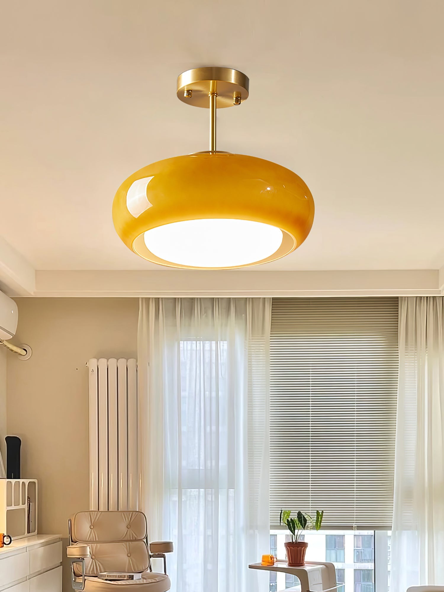 Winthrop Vintage Glass Pendant Light