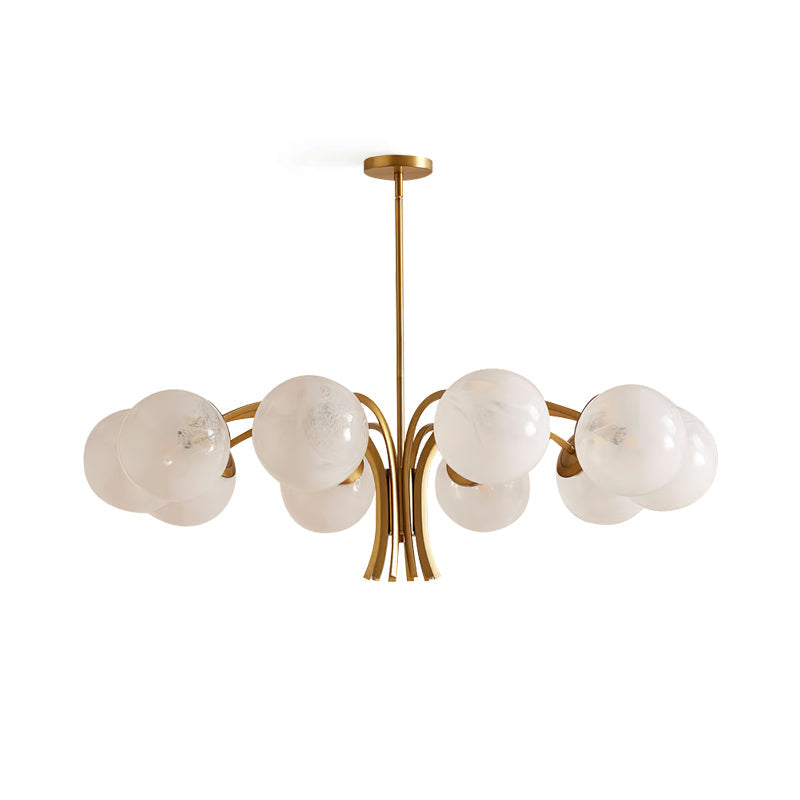 CARLISLE FROSTED CRYSTAL GLOBE CHANDELIER