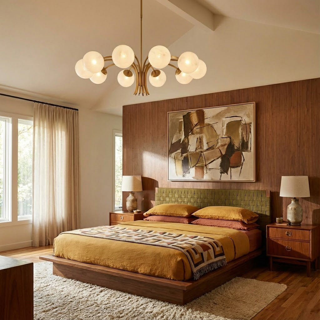 CARLISLE FROSTED CRYSTAL GLOBE CHANDELIER