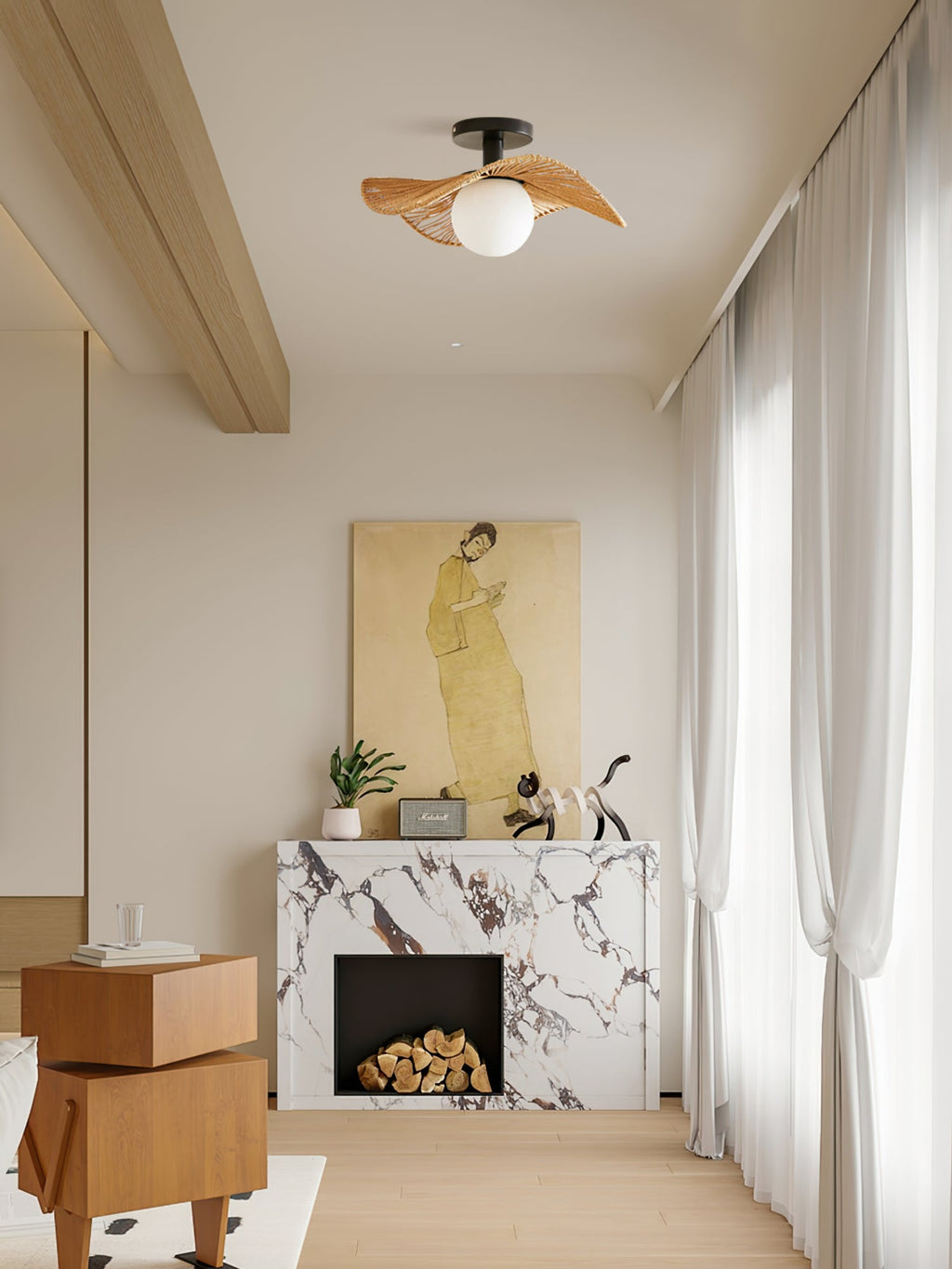 RAVENHURST FROSTED GLASS DOME CEILING LIGHT