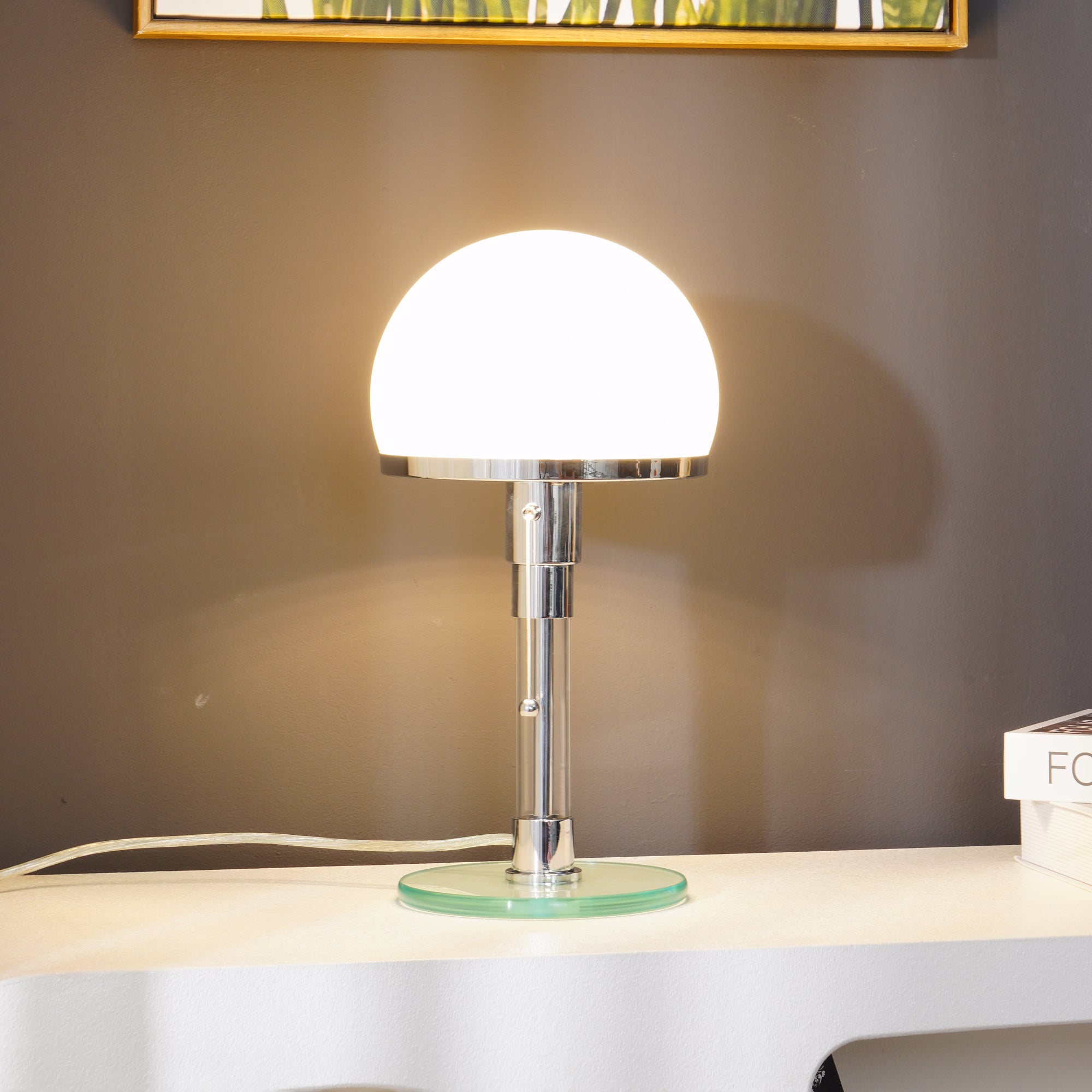WINTHROP POLISHED ORB TABLE LANTERN
