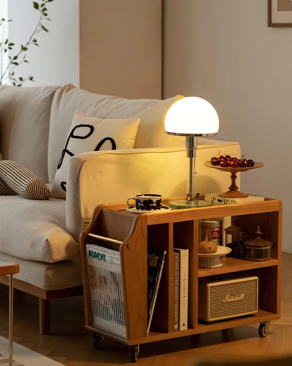 WINTHROP POLISHED ORB TABLE LANTERN