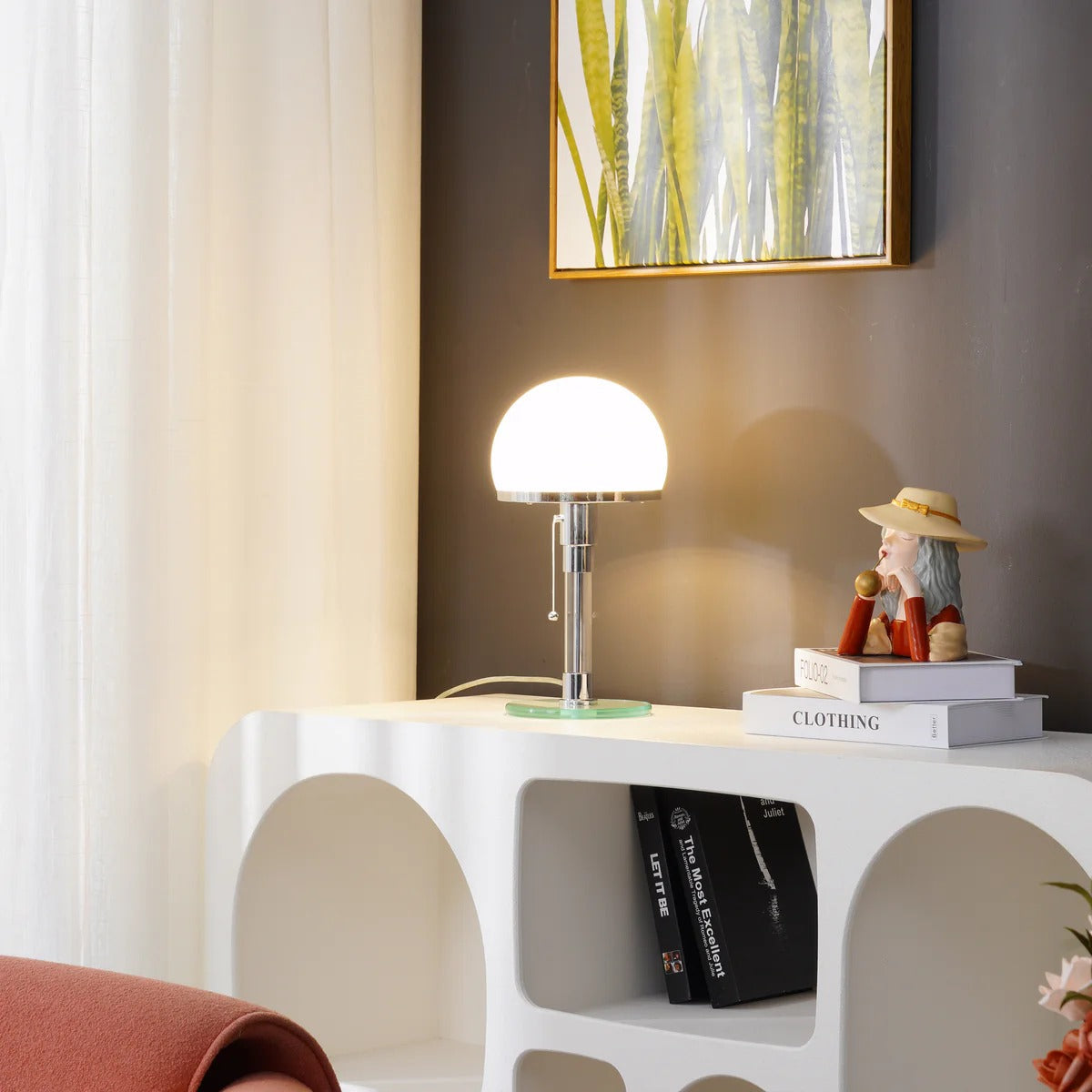 WINTHROP POLISHED ORB TABLE LANTERN