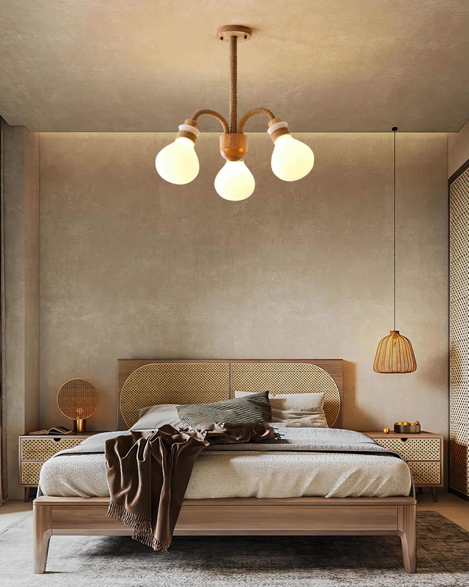 RAVENHURST NATURAL FIBER HANGING LIGHT