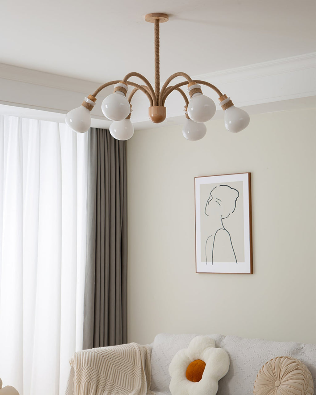 RAVENHURST NATURAL FIBER HANGING LIGHT