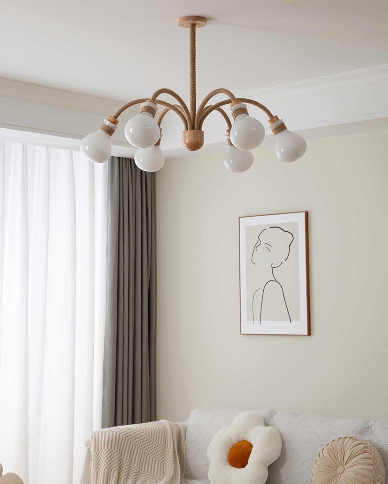 RAVENHURST NATURAL FIBER HANGING LIGHT