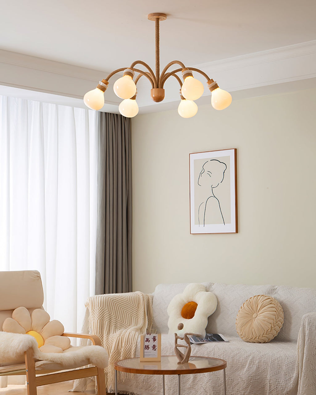 RAVENHURST NATURAL FIBER HANGING LIGHT