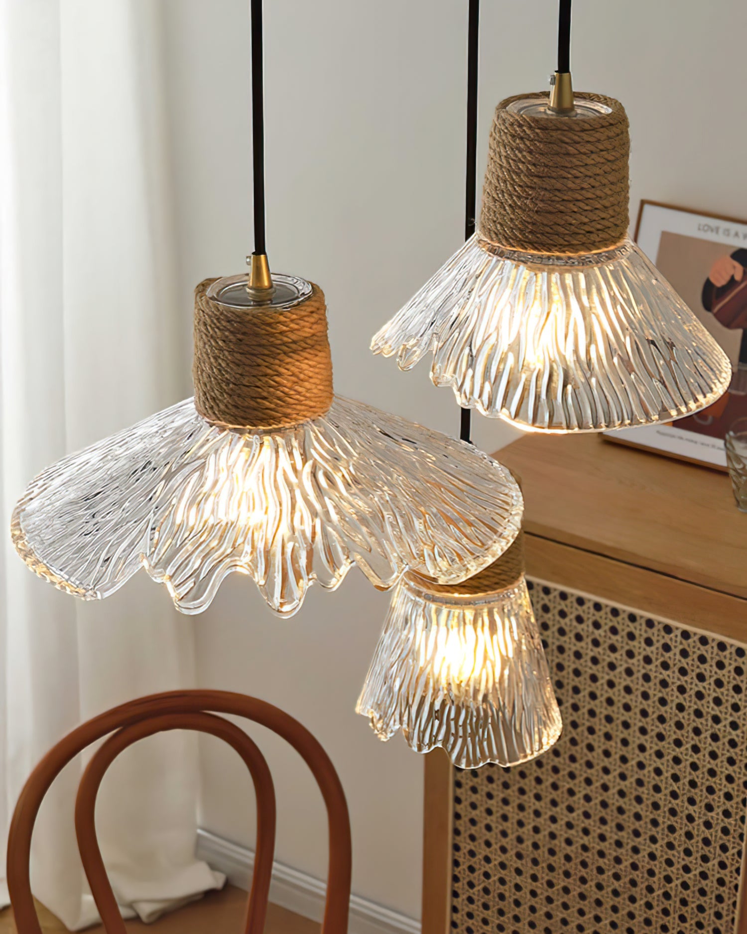 WINDSOR HEMP TWINE GLASS ILLUMINATOR