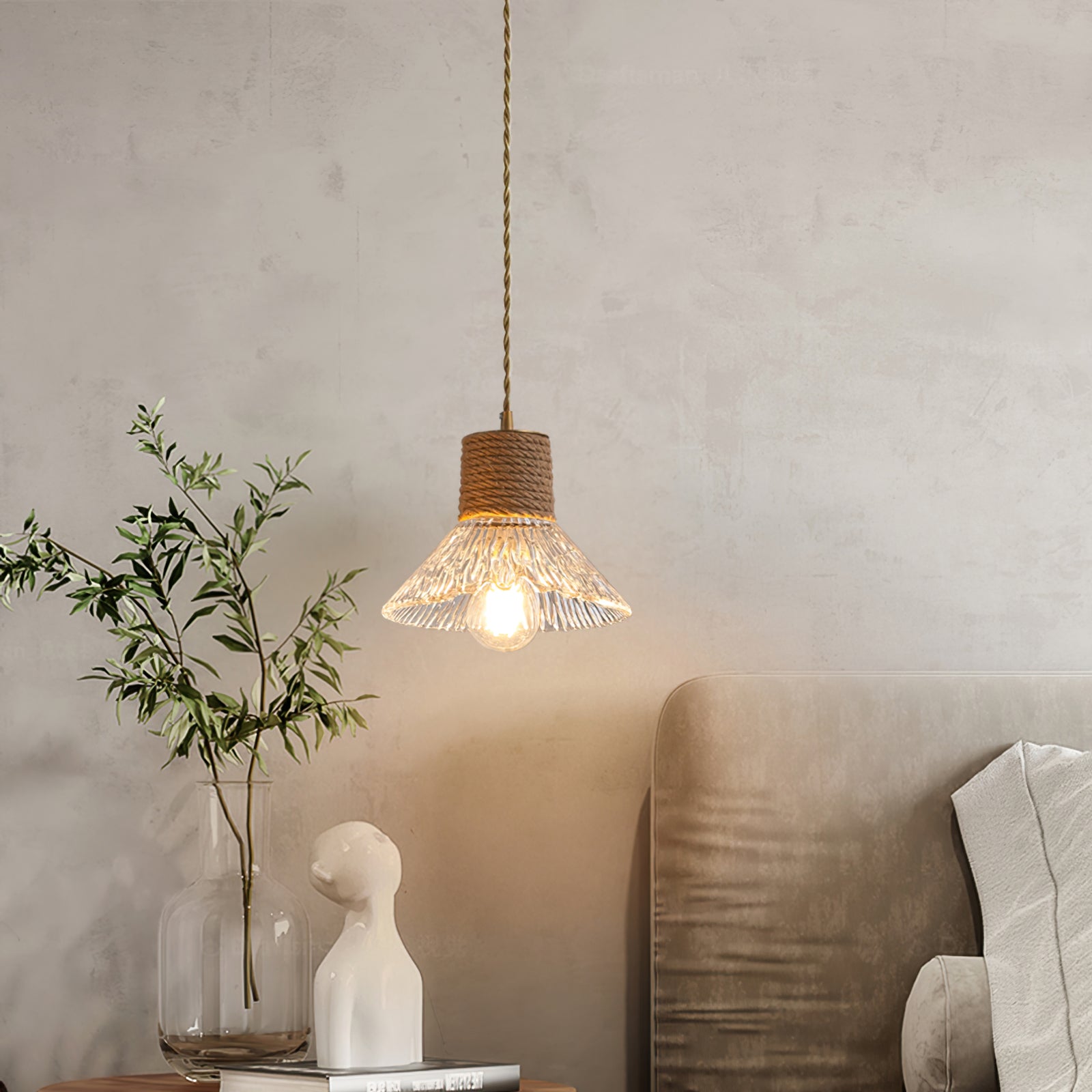 WINDSOR HEMP TWINE GLASS ILLUMINATOR