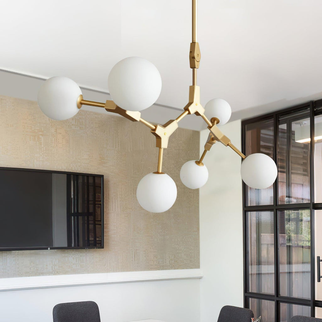 BRAMBLETON CRYSTAL GLOBE CHANDELIER