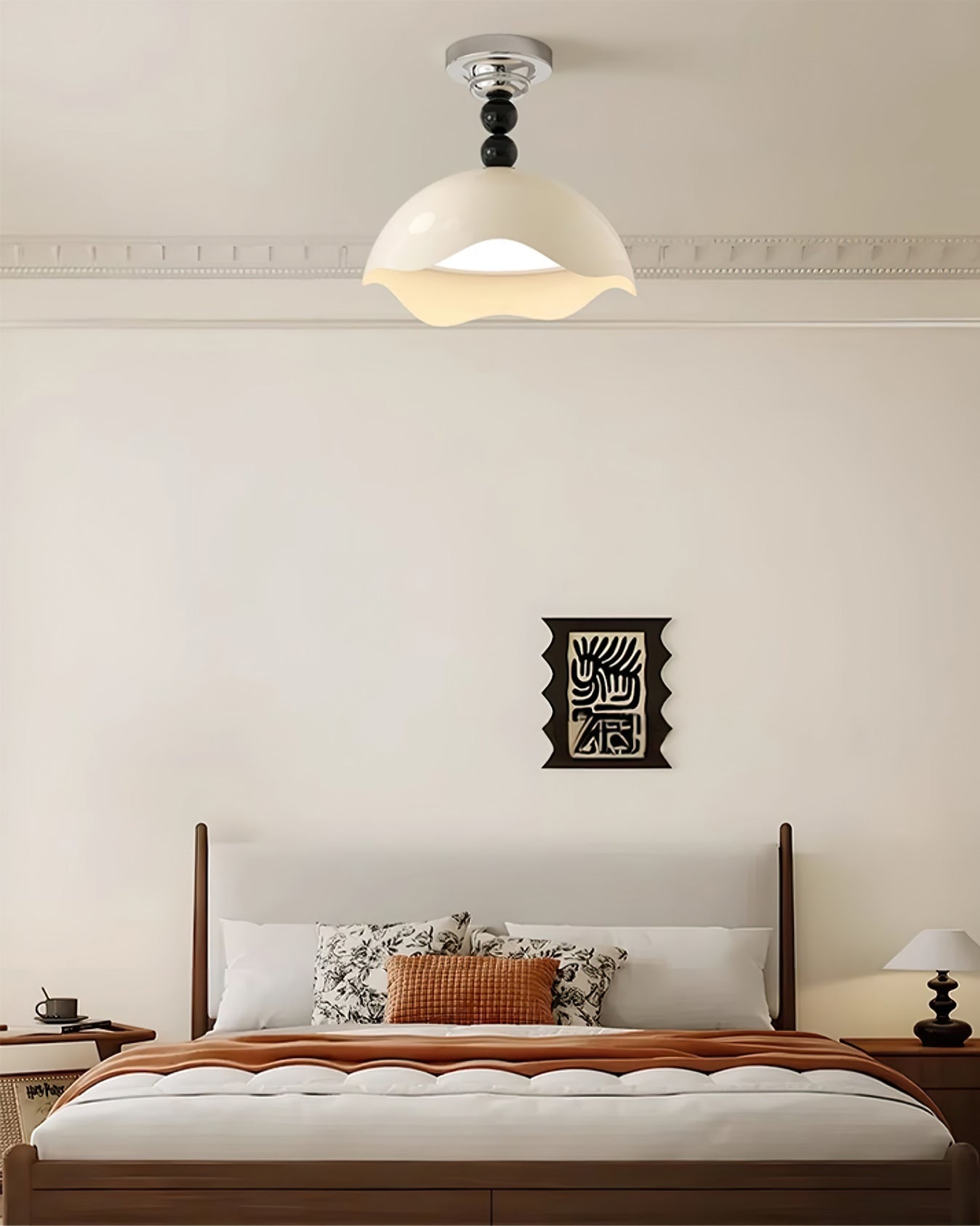 FENWICK IRON AND GLASS HANGING LANTERN