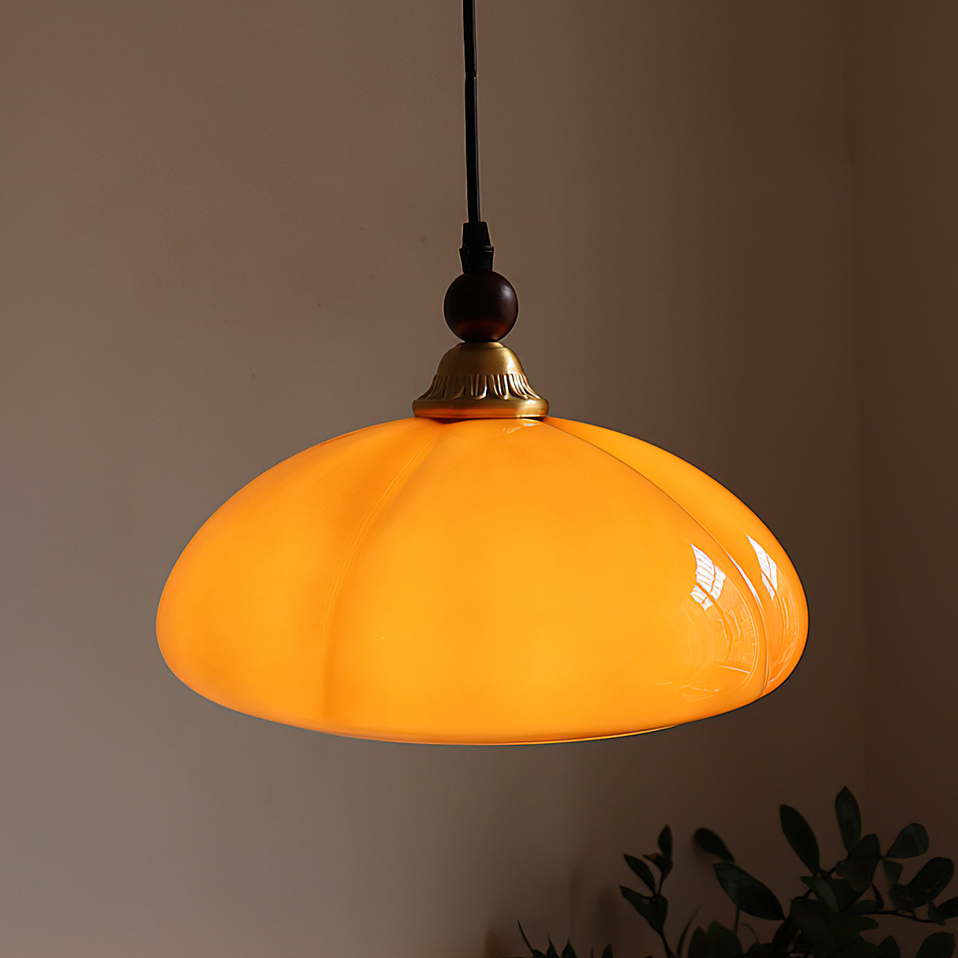 Winthrop Amber Globe Pendant