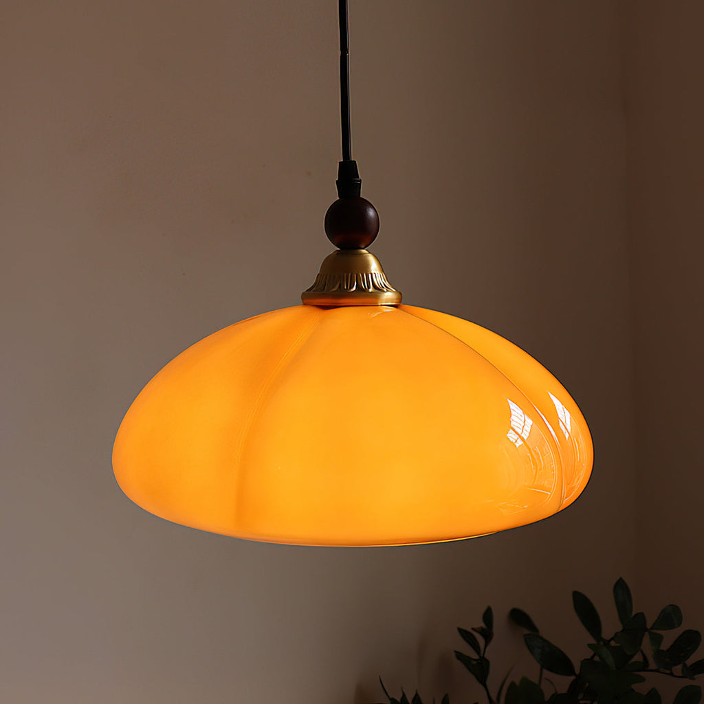 Winthrop Amber Globe Pendant