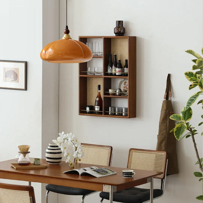 Winthrop Amber Globe Pendant