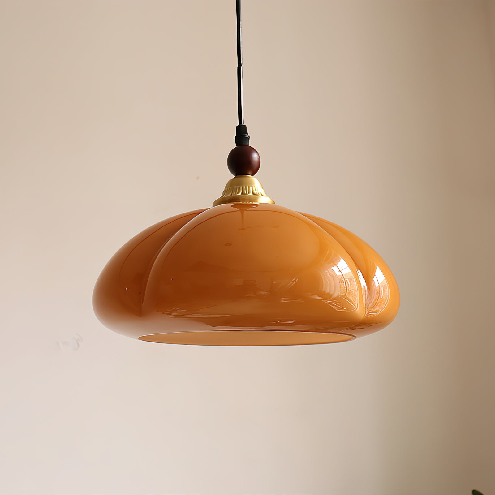 Winthrop Amber Globe Pendant