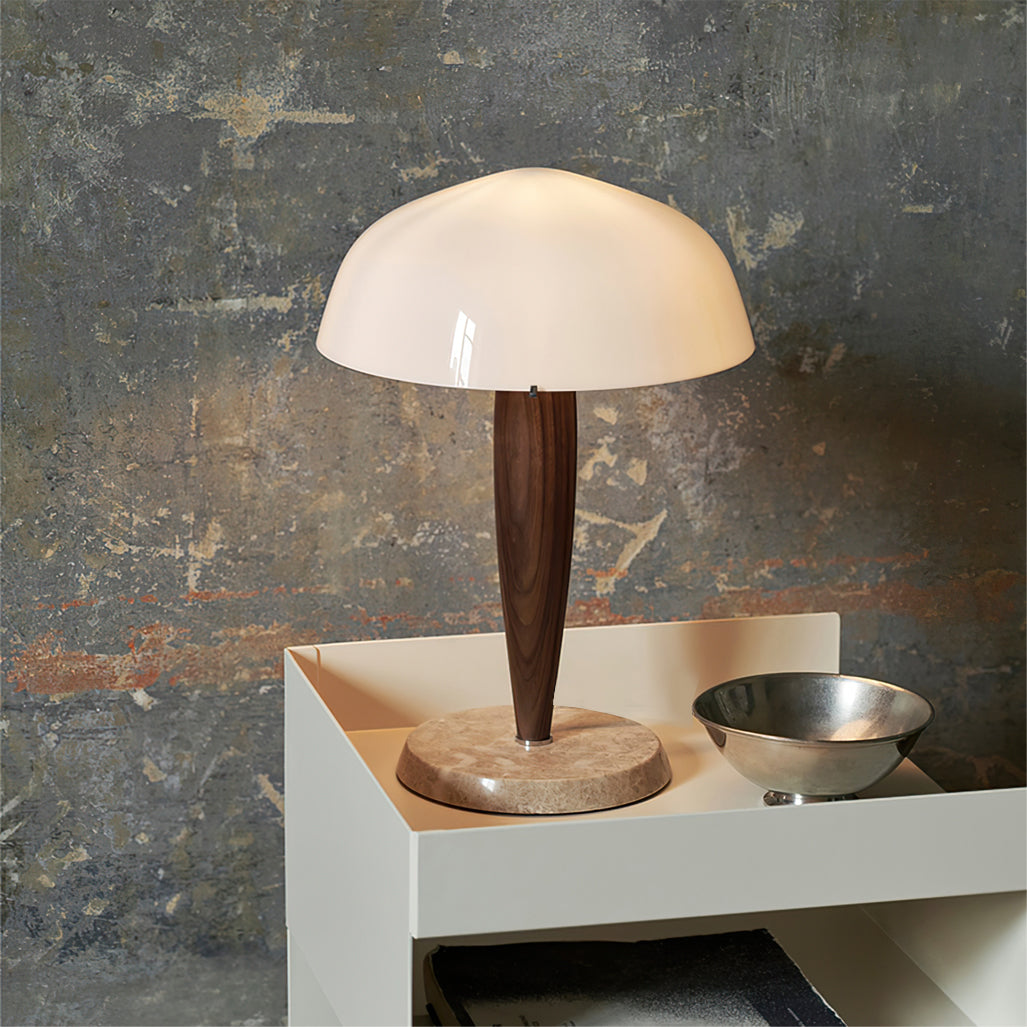 WINTHROPE IVORY SHADE TABLE LANTERN