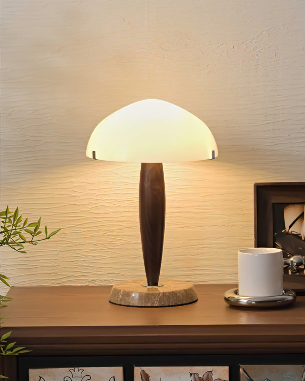 WINTHROPE IVORY SHADE TABLE LANTERN