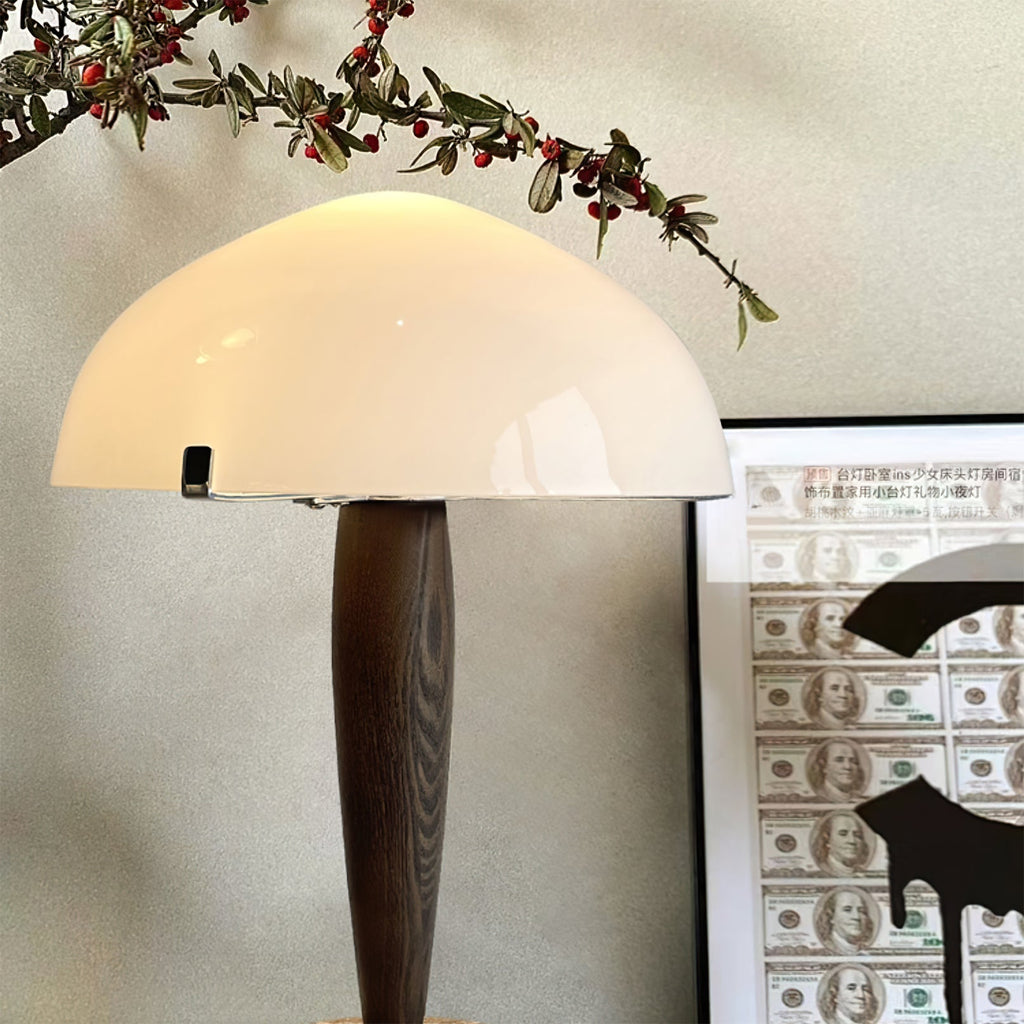 WINTHROPE IVORY SHADE TABLE LANTERN