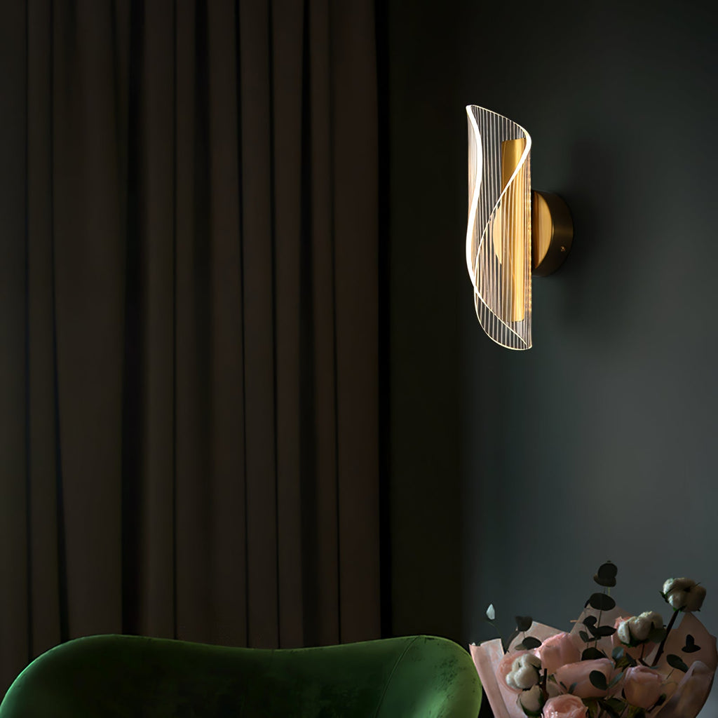 CHARLESTON GILDED TRIM WALL SCONCE