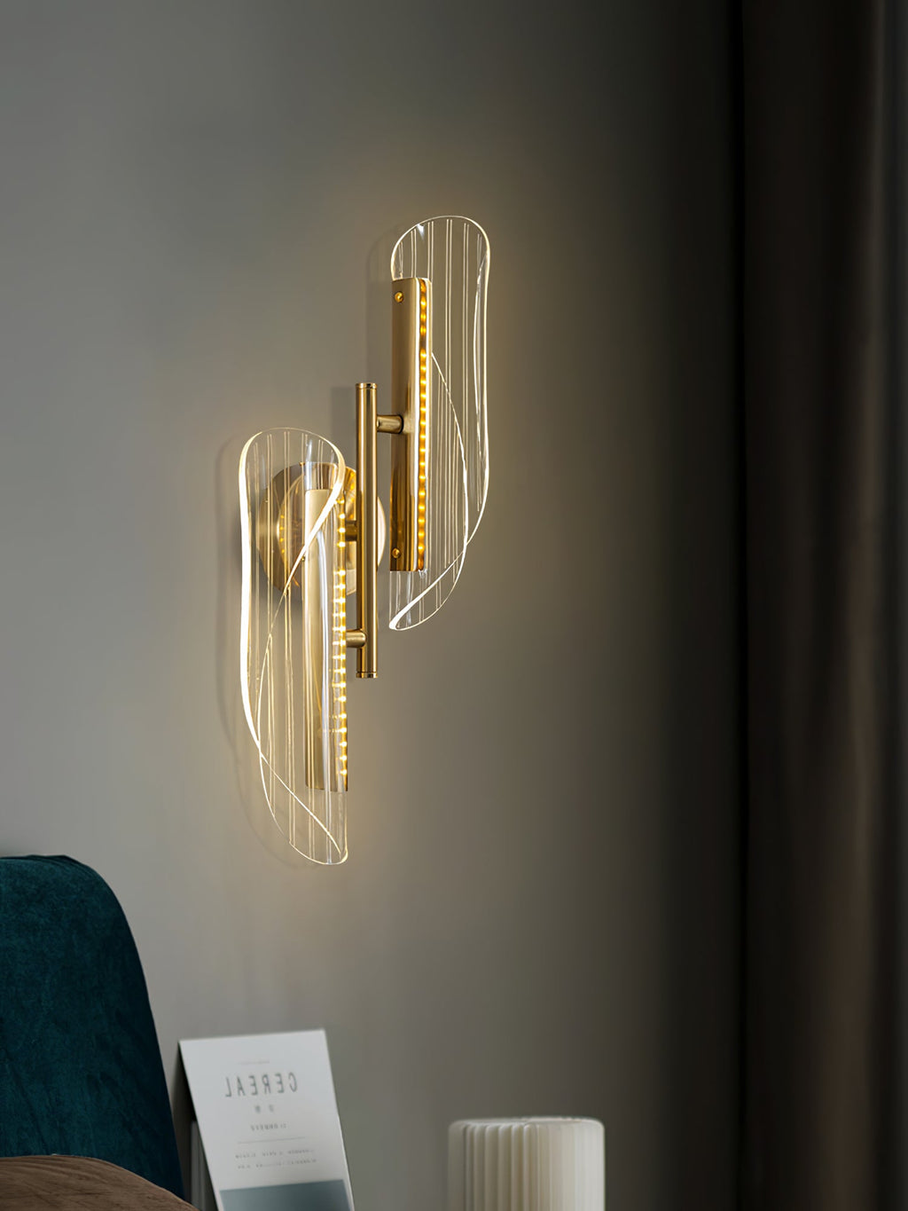 CHARLESTON GILDED TRIM WALL SCONCE