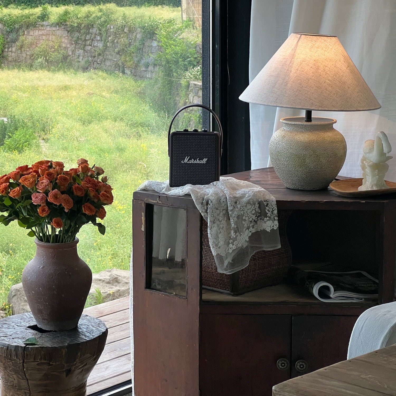 FENWICK HAND-CRAFTED GLAZED LAMP