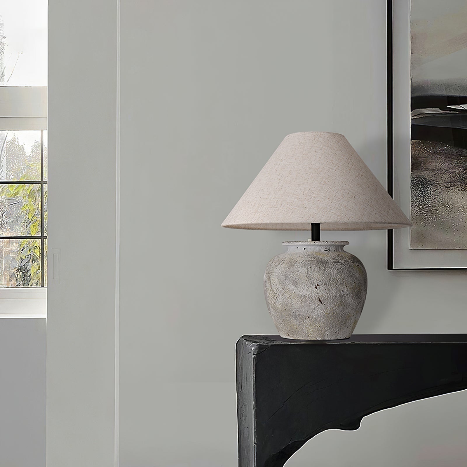 FENWICK HAND-CRAFTED GLAZED LAMP