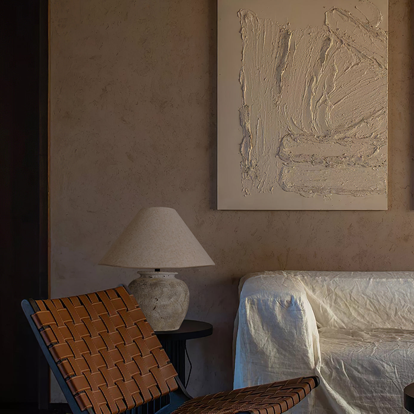 FENWICK HAND-CRAFTED GLAZED LAMP