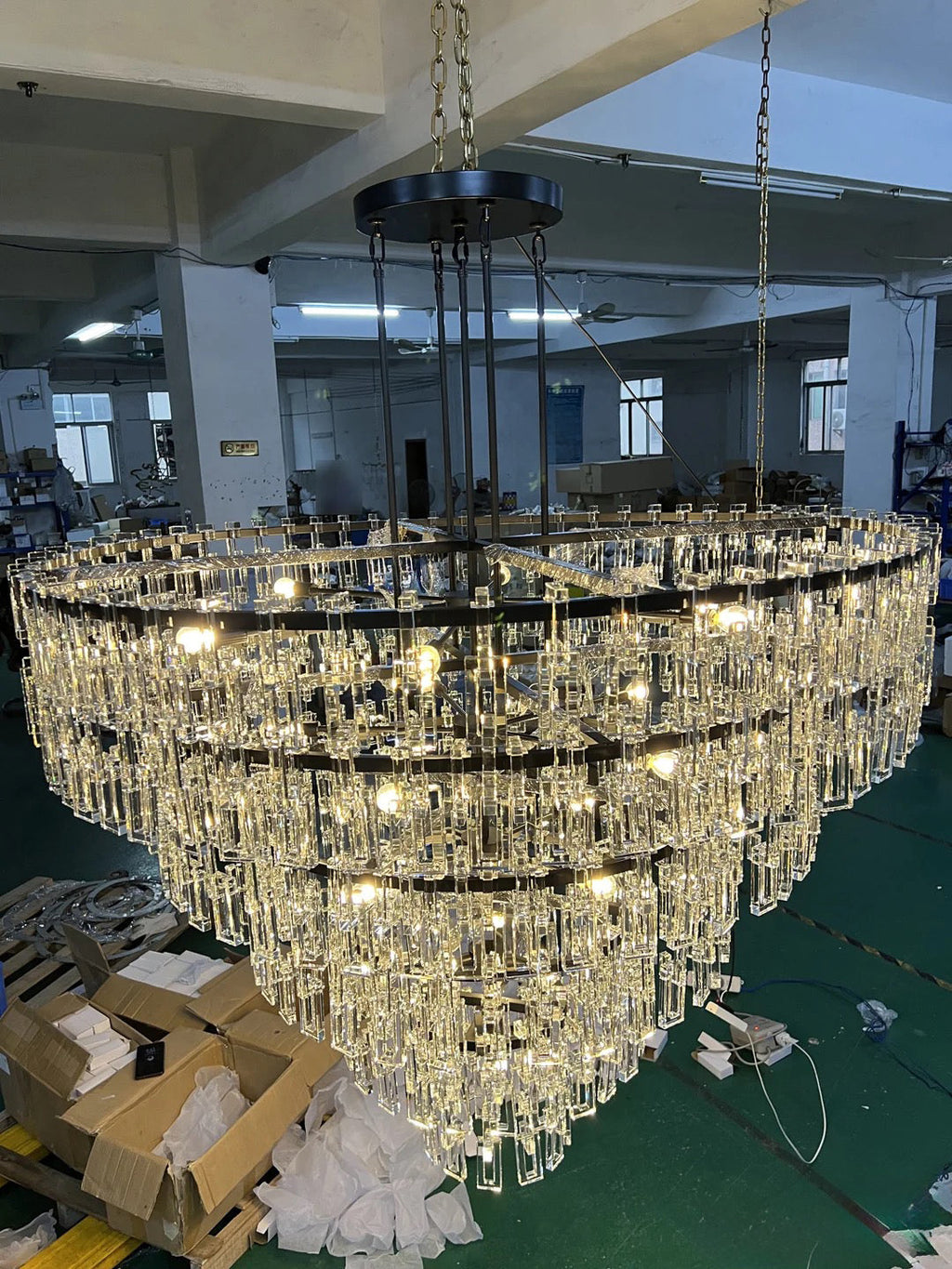 VERDANTIA MULTI-TIER CRYSTAL ILLUMINATOR - 37″, 49″, 61″