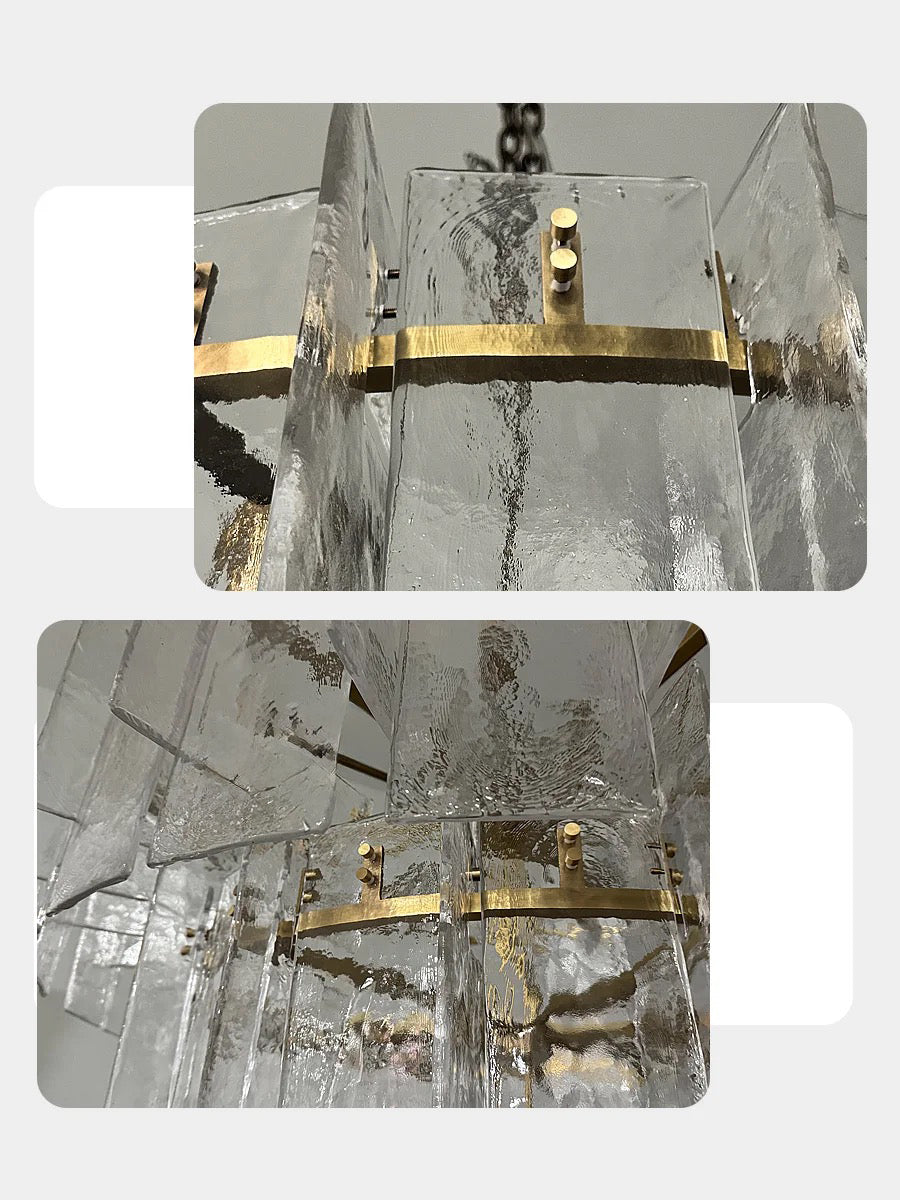 VERDANTIA SMOKED CRYSTAL TIERED CEILING LUMINAIRE