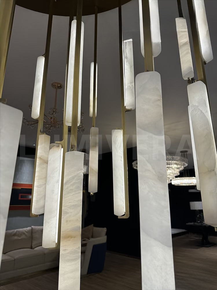 VALLIS MARBLE STRIPED CEILING LANTERN