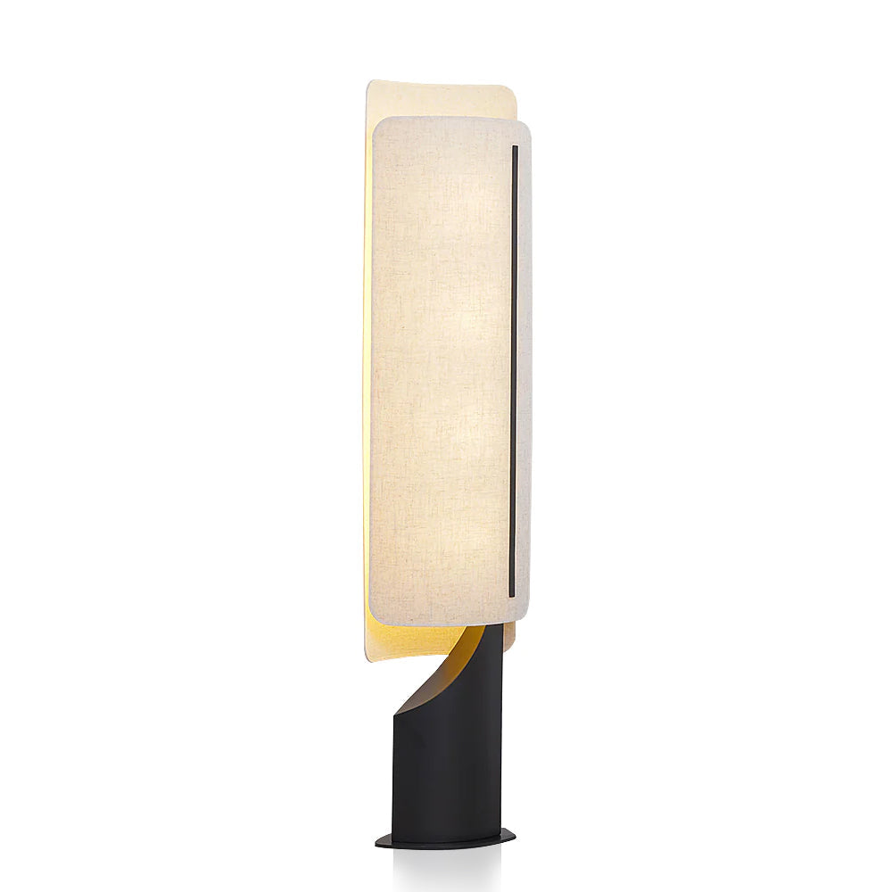 Chesterfield Linen Shade Pedestal Lamp