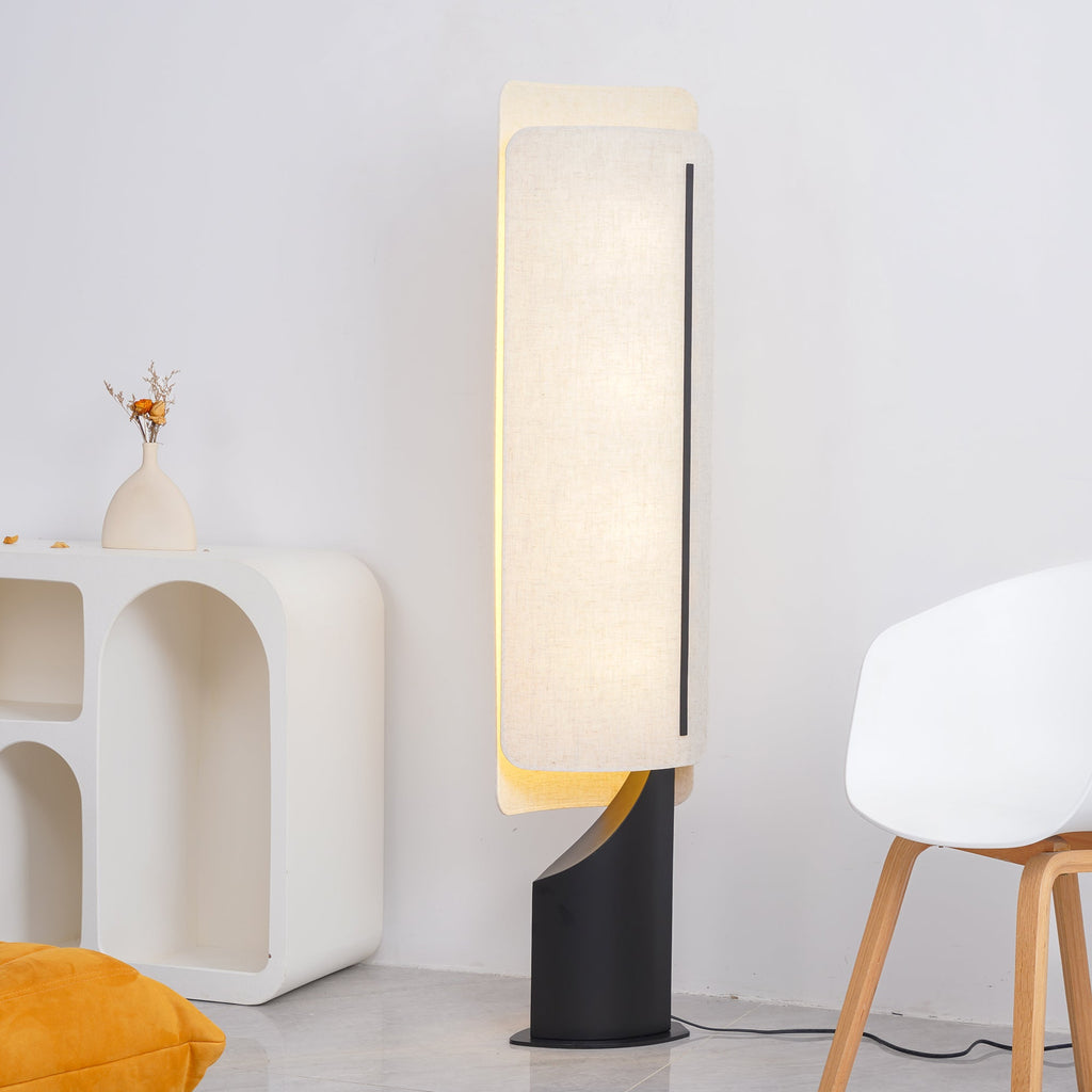 Chesterfield Linen Shade Pedestal Lamp