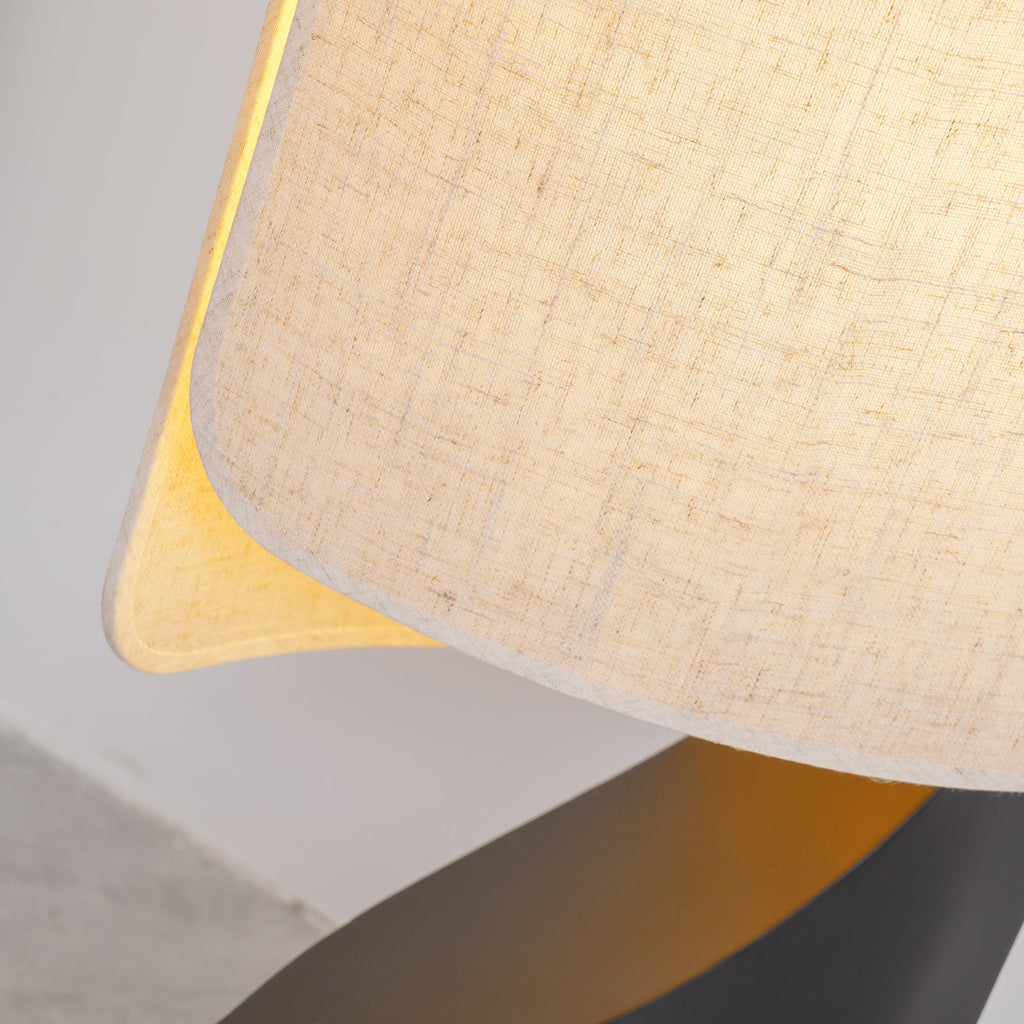 Chesterfield Linen Shade Pedestal Lamp