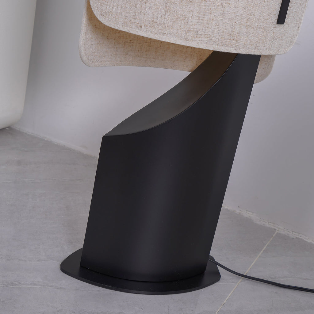 Chesterfield Linen Shade Pedestal Lamp