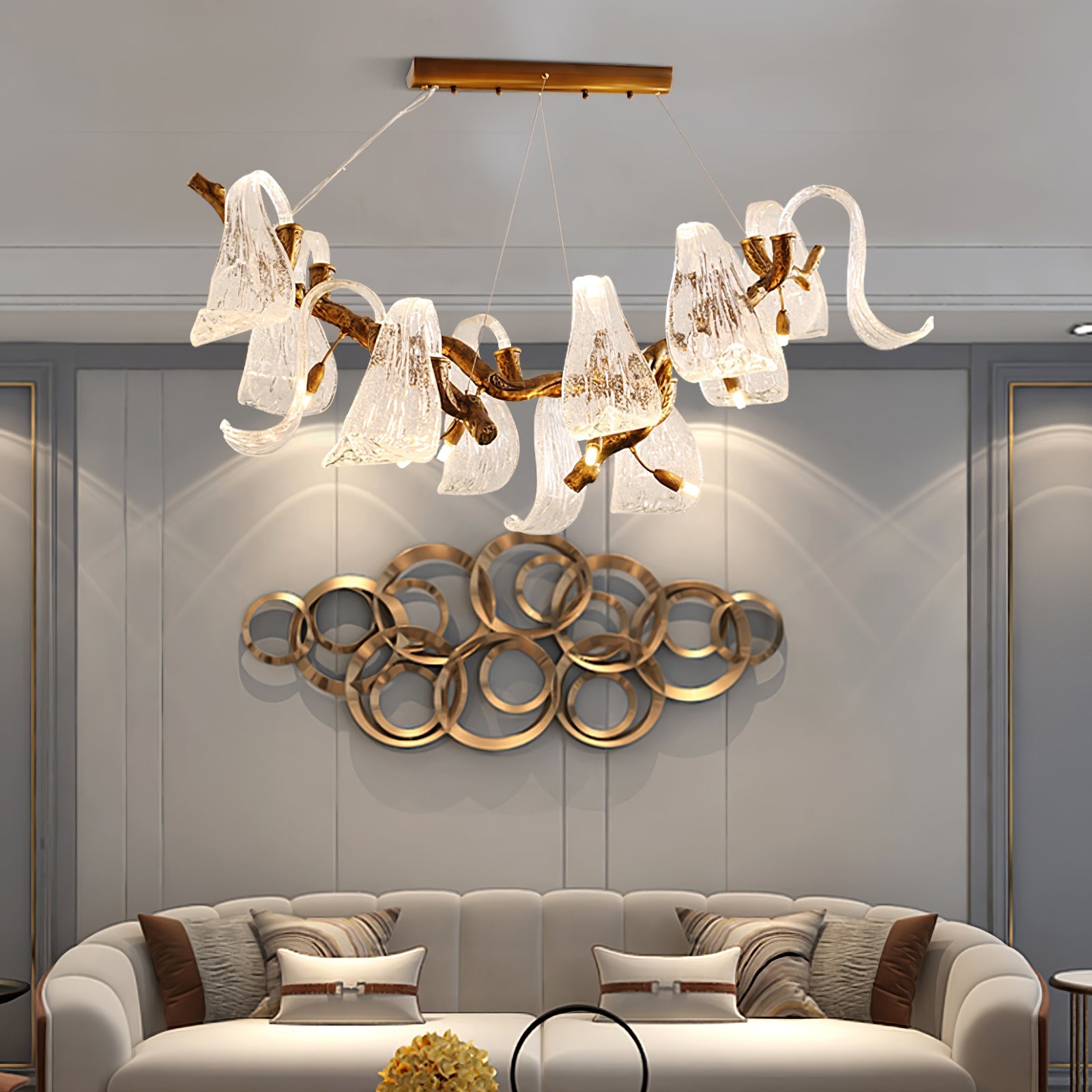 FARTHINGDALE AERIE HORIZONTAL LIGHTING INSTALLATION