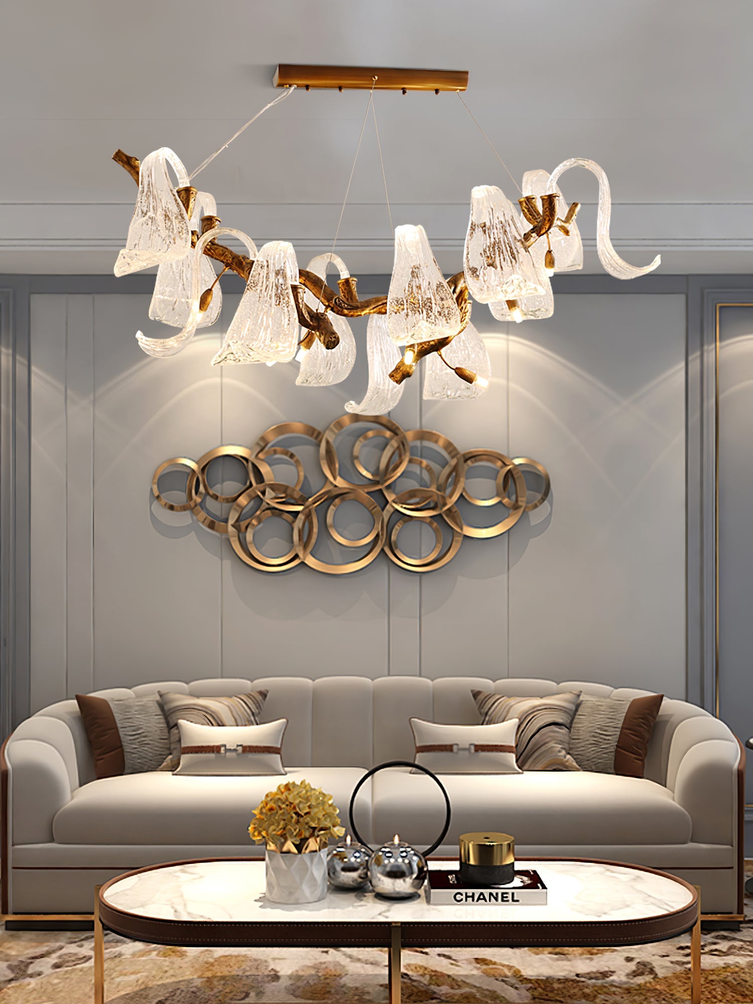 FARTHINGDALE AERIE HORIZONTAL LIGHTING INSTALLATION