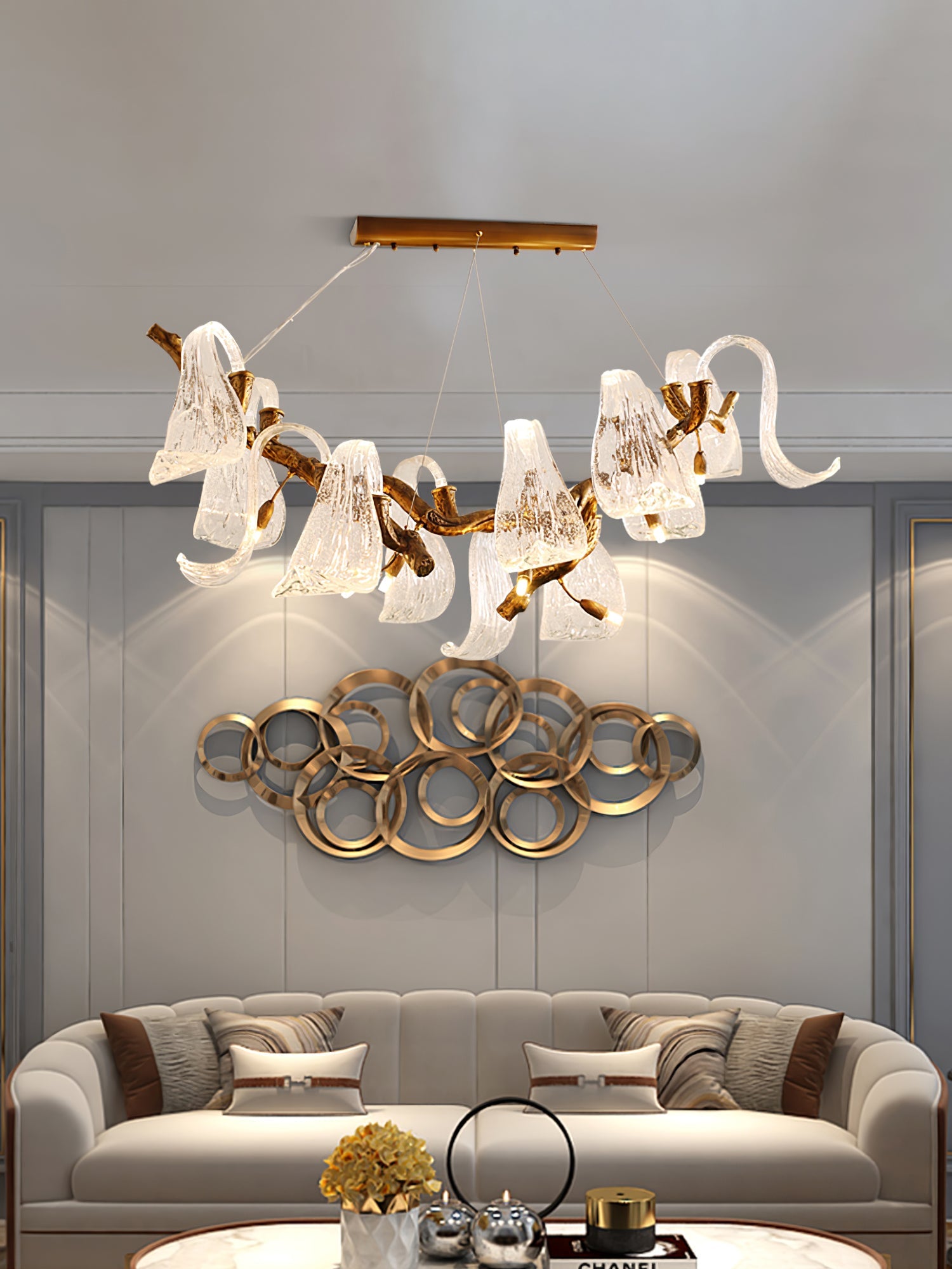 FARTHINGDALE AERIE HORIZONTAL LIGHTING INSTALLATION