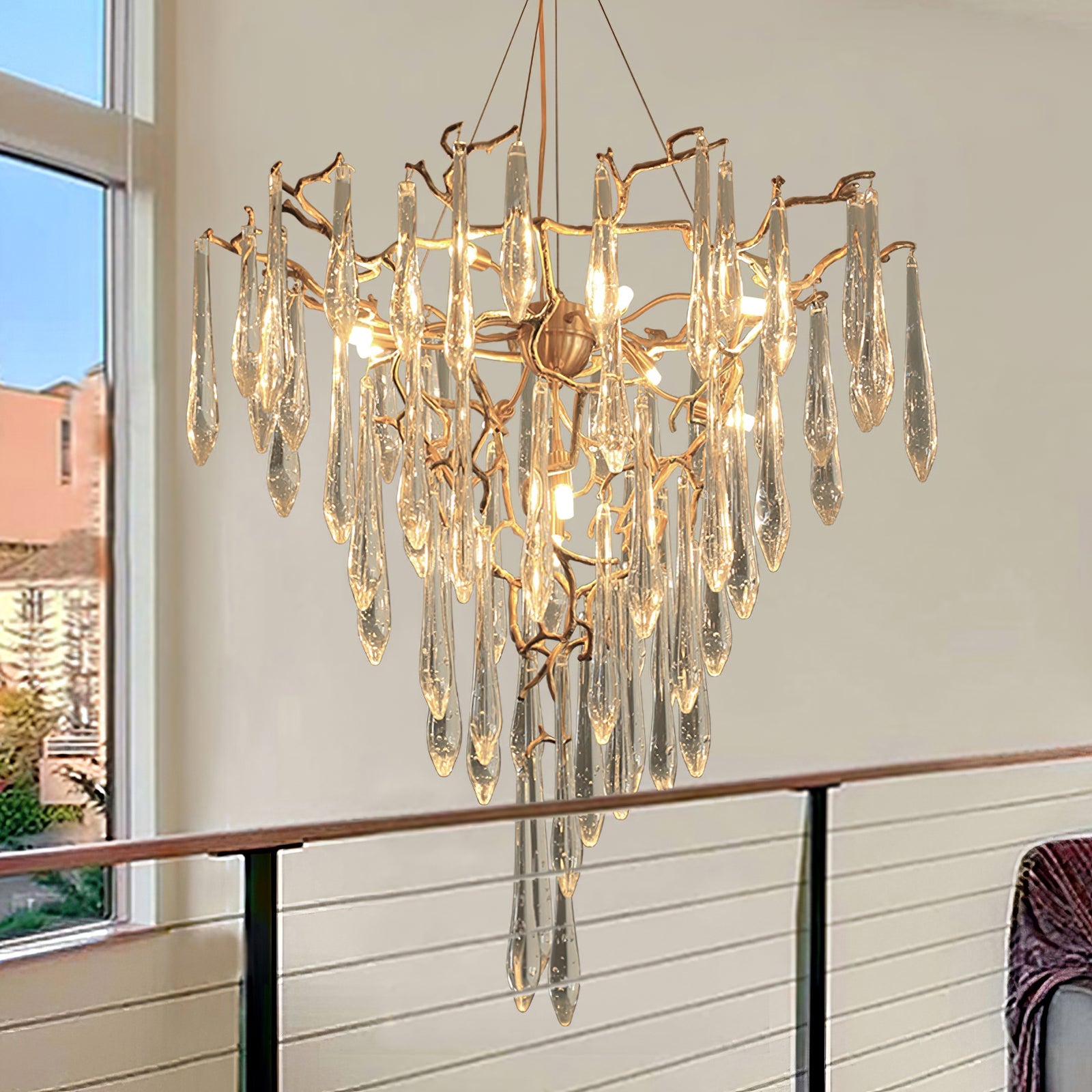 WINTERBOURNE CRYSTAL DRIP CHANDELIER