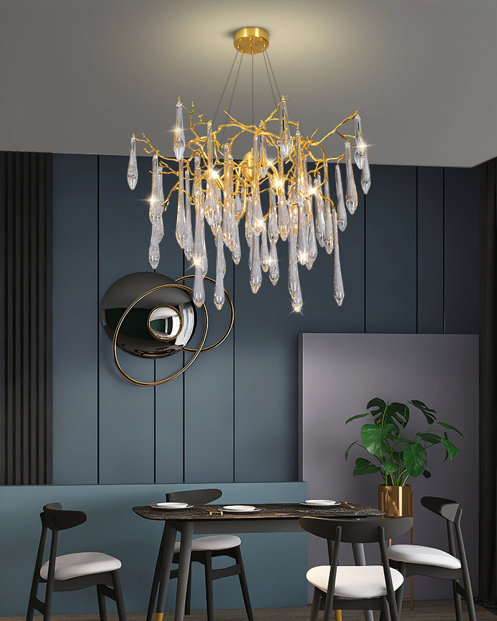 WINTERBOURNE CRYSTAL DRIP CHANDELIER