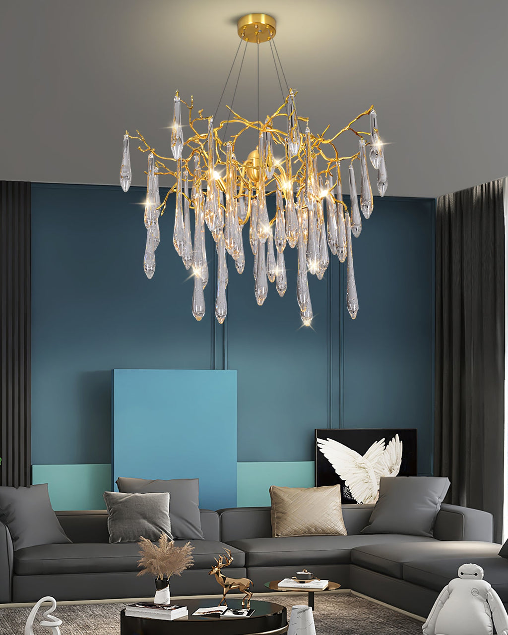 WINTERBOURNE CRYSTAL DRIP CHANDELIER