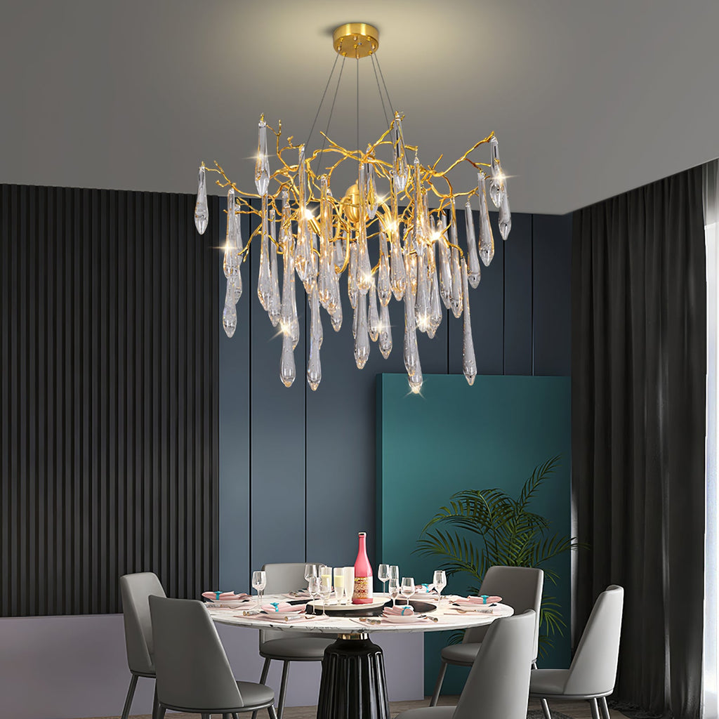 WINTERBOURNE CRYSTAL DRIP CHANDELIER