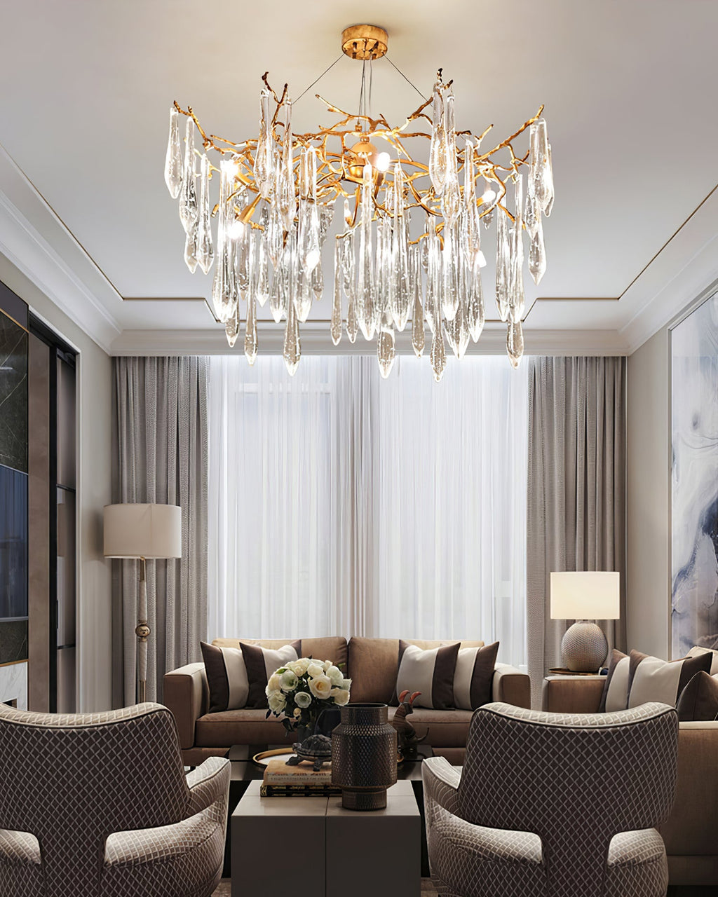 WINTERBOURNE CRYSTAL DRIP CHANDELIER