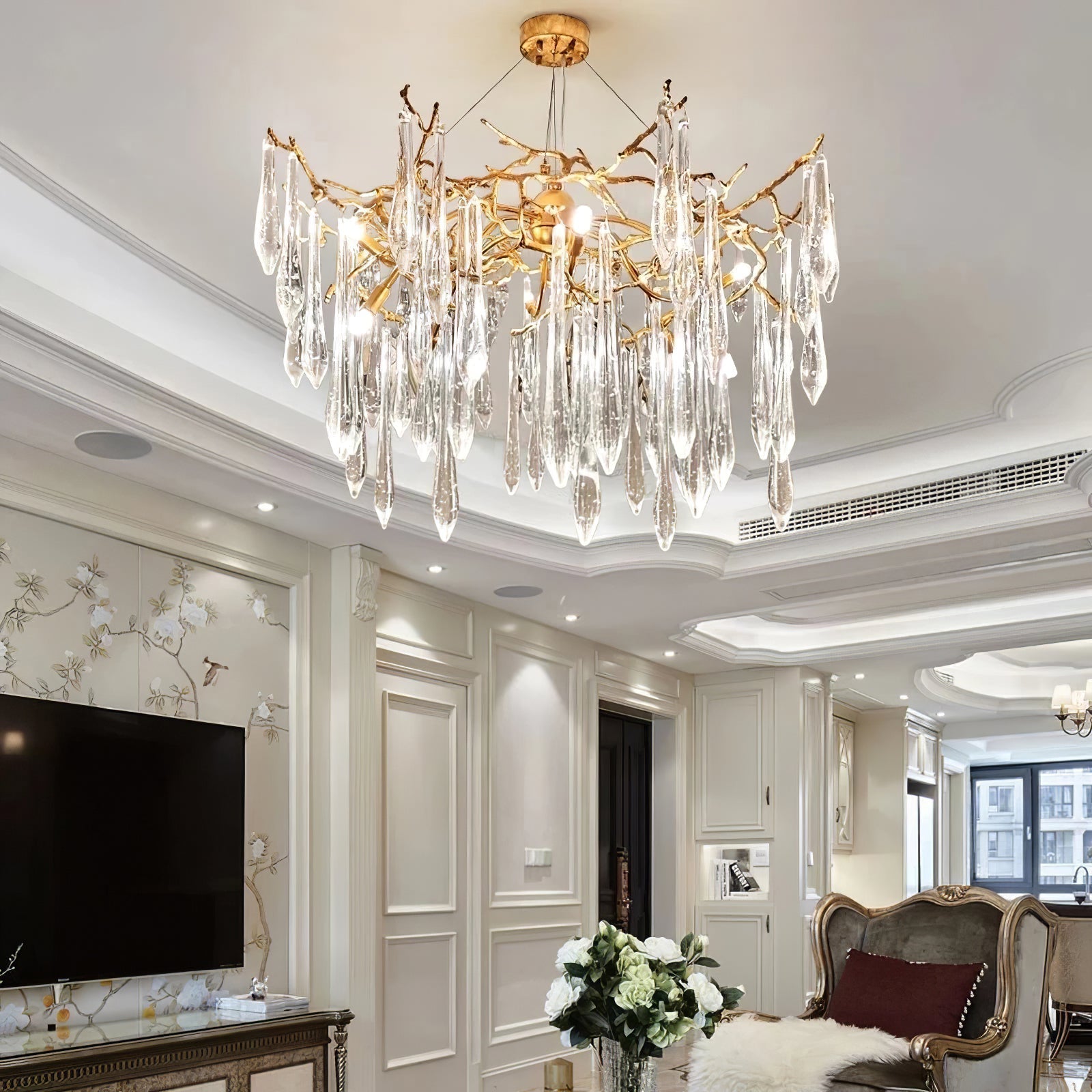 WINTERBOURNE CRYSTAL DRIP CHANDELIER