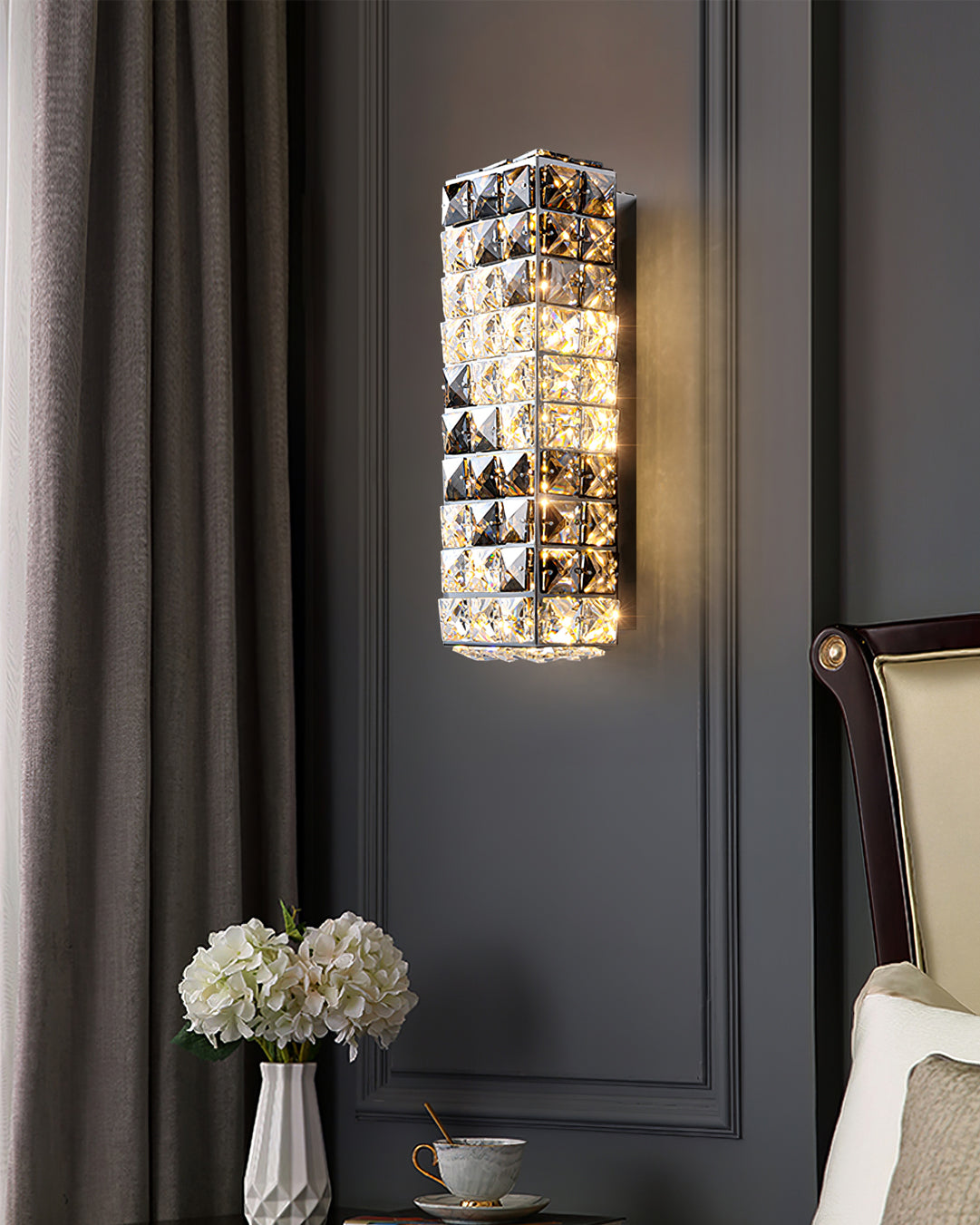 FROSTWICK CRYSTAL ICICLE SCONCE