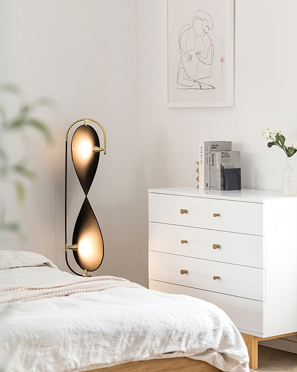 VERITY WHIRL FLOOR LANTERN