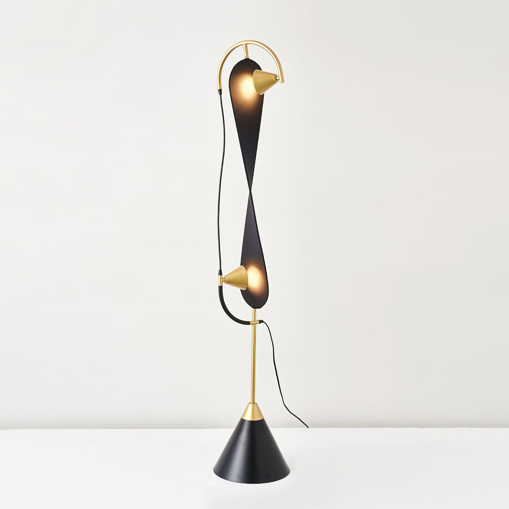 VERITY WHIRL FLOOR LANTERN